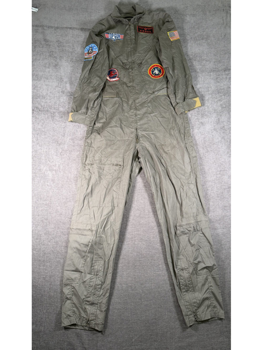 Leg Avenue Top Gun Flight Suit Costume with Patches